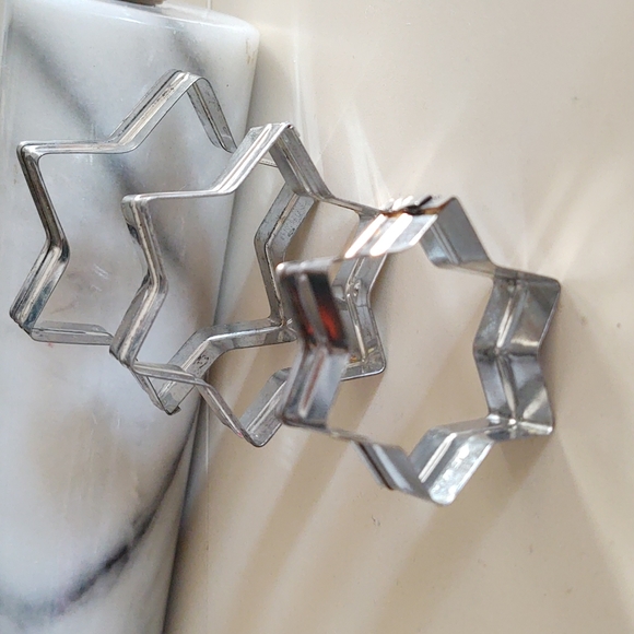 Cookie Cutters Set of FOUR 4 Star of David Hanukkah Baking - Picture 5 of 13